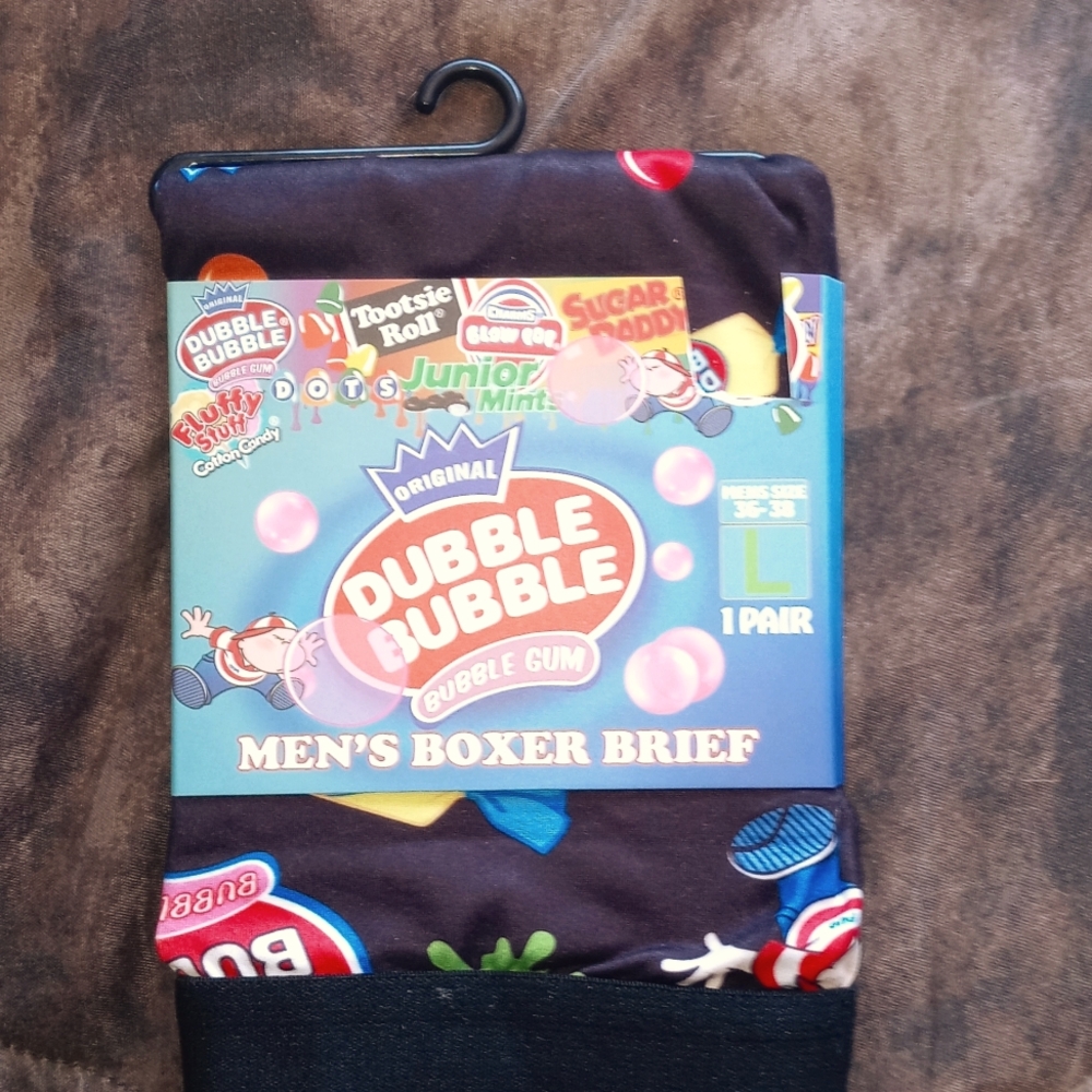 New Original Dubble Bubble Men's Boxer Brief Size L